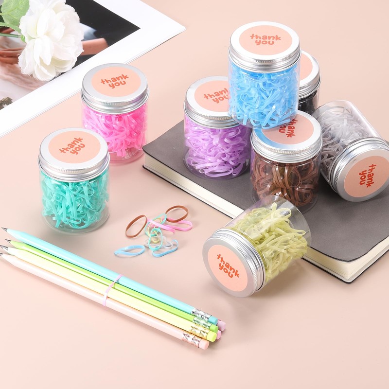 MECCANIXITY 180 Pcs Rubber Band Stretchable Rubber Elastic Band Colored