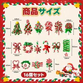 Christmas Ornaments Christmas Tree Ornaments Set of 16 Candy Tree Bell Ornaments Decoration Home Decor Cute Gift Rope
