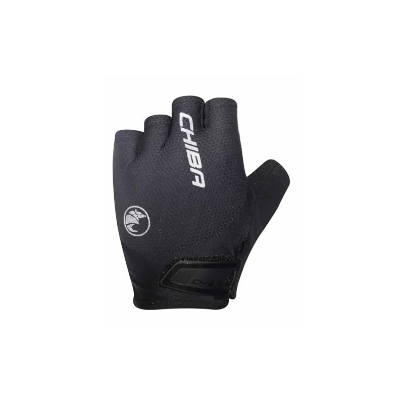Chiba Gel Air Cycling Gloves Short Black 2024: Size: XL