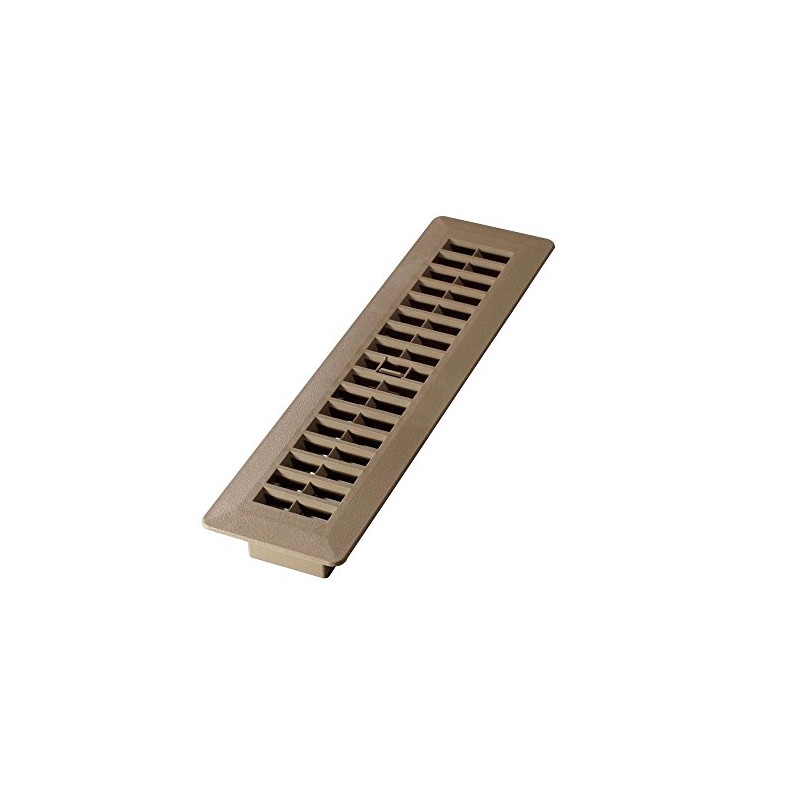 Decor Grates PL212-TA 2-Inch by 12-Inch Plastic Floor Register, Taupe