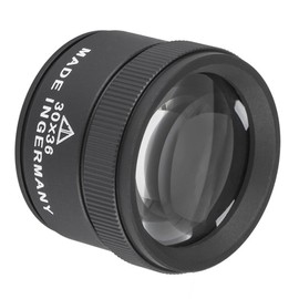 30X Jewellery Magnifying Glasses, Professional Pocket Magnifying Glass for Jewelry Stamp Coin Antiques Inspection, Black