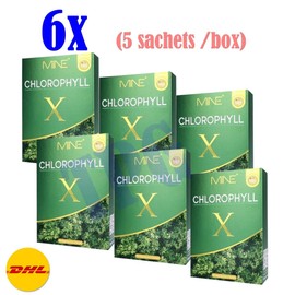 MINE 6 Boxes MINE Chlorophyll X Detox Drink Healthy Skin Cleansing Balance Body