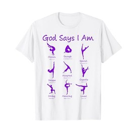Christian God Says I Am Gymnastics Cute Teen Girl Toddler T-Shirt