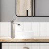 VOTON Vessel Sink Faucet Brushed Nickel Modern Tall Waterfall Bathroom