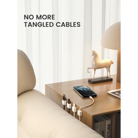 Magnetic Cord Organizer, 8 Pack Adhesive Charging Cable Clips Holder for Nightstand, Easy Secure Cord Keeper Cable Clips Wire Management for Phone, Home, Office, Desk| Universal Fit| Strong Magnet