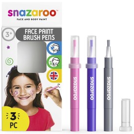 Snazaroo Children's Make-Up Brush Pen Jungle Set - 3 Colours