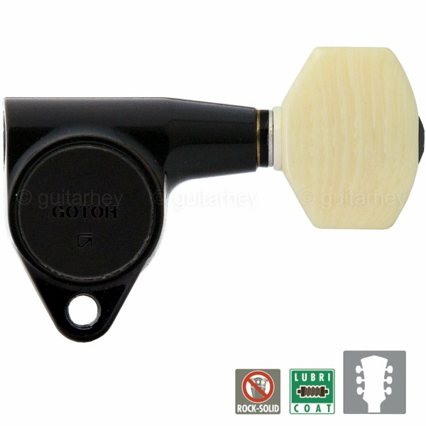 GOTOH NEW Gotoh SG301-M07 Tuning Keys L3+R3 w/ Small IVORY
