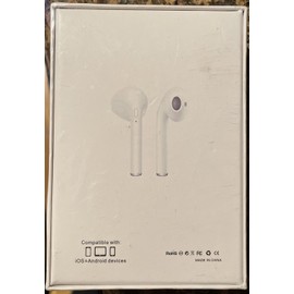tws bluetooth earbuds i7 mini, White. Compatible With IOS & Android