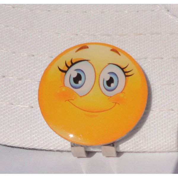 Lashes Emoji Golf Ball Marker & Magnetic Hat Clip