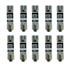 10-Pack New KTK-R-30 KTK-R-30A KTK-R 30A 600Vac Fast Acting Fuse,KTK-R-30A Current Limiting Class CC Rejection Cartridge Fuses