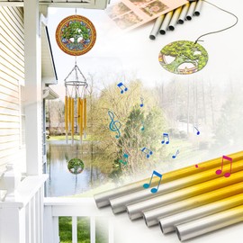 Wind Chimes with Tree of Life Wind Spinner, Gifts for Men, Women, Retirement, Teacher, Parents - Outdoor Hanging Decor Clearance for Garden, Patio, Backyard Or Porch