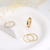 PATISORNA 14K Gold Filled Rings Stacking Rings for Women Stackable