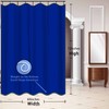 Classic Royal Blue Shower Curtain, Solid Color Bathroom Curtain 60