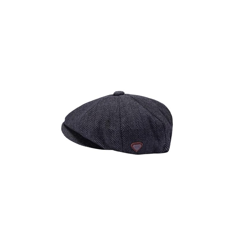 ZRWASKA® Mens Peaky Blinders Cap 8 Panel Wool Flat Caps