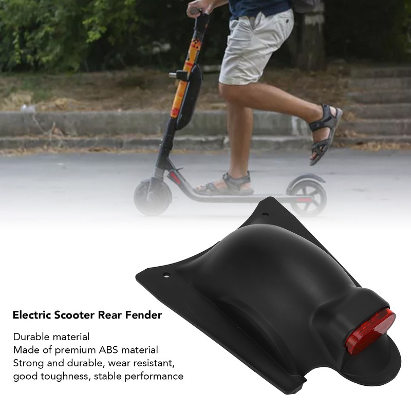 Electric Scooter Rear Mudguard with Taillight 8 Inch Lightweight Splash