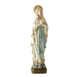 PlentifulHome 15'' Bleesed Virgin Mary Statue - Religious Praying Virgin Mary Statue and Religious Gift, Decoration Home Madonna Figurine