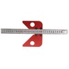 POWERTOOL Steel Ruler Measuring Scribe Tool, 45 Degree Scriber, Round
