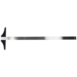 Pacific Arc 36 Inch T Square, Traditional Stainless Steel Plain