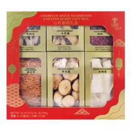 Grace of Earth Dried Mushroom and Goji Berry Gift Box Assortment, 34.39 oz New