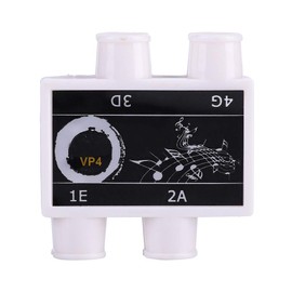 Salaty Tuner Pitch Pipe, Ukulele Tuner Pitch, Plastic with Case Lightweight 4 Tones for Ukulele Tuning