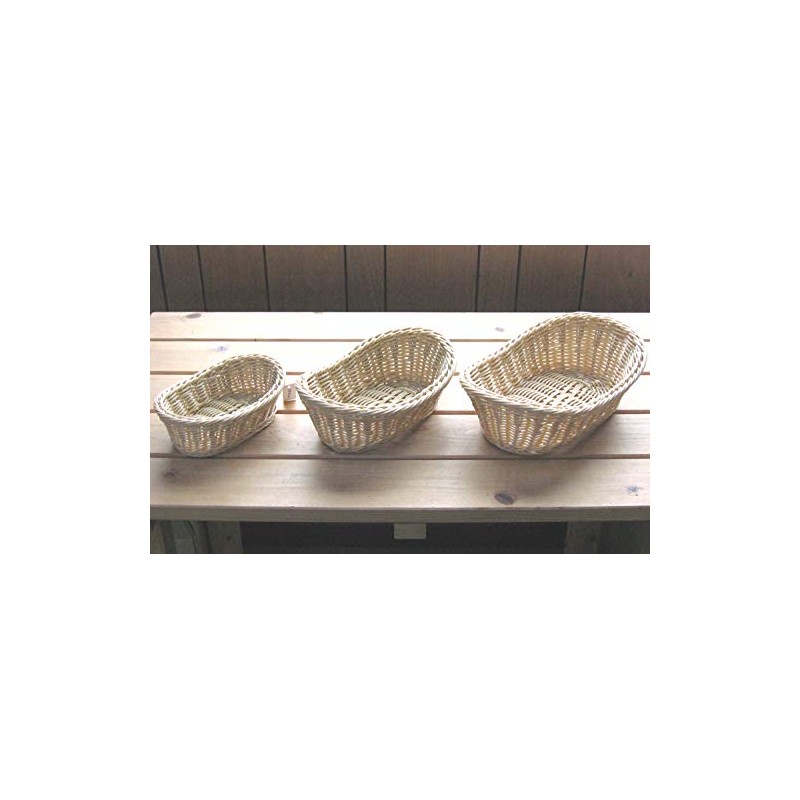 Nagao 01012020 Basket Washable Fruit Basket, Boat Shaped, Brown, 7.9