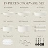 CAROTE 17pcs Pots and Pans Set, Nonstick Cookware Set Detachable
