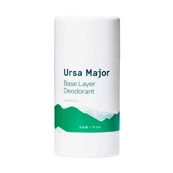 Ursa Major Natural Deodorant - Base Layer | Baking Soda-Free, Unscented, Aluminum-Free, Cruelty-Free | For Men and Women | 2.6 ounces