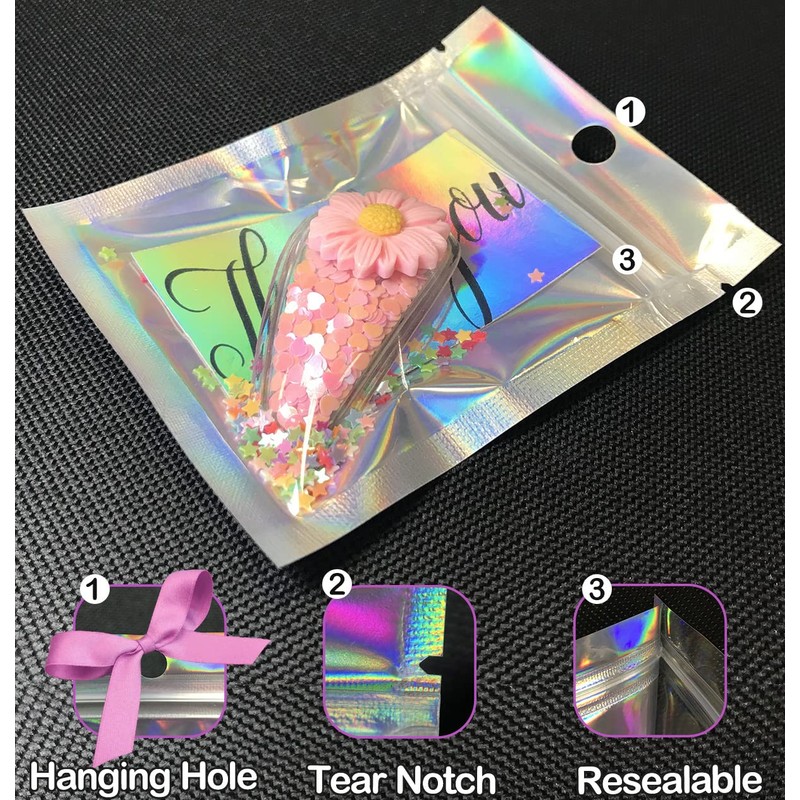 Resealable Foil Pouch Bag [100 PCS ] Great for Party