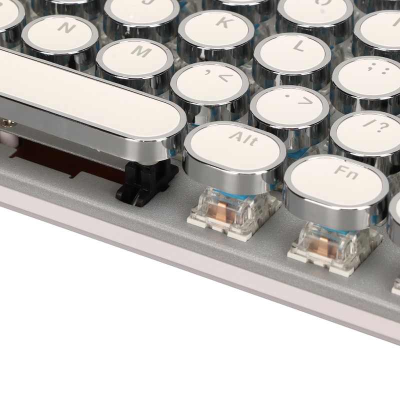 Blue Switch Mechanical Keyboard 104 Keys Backlight Ergonomic Retro Steampunk