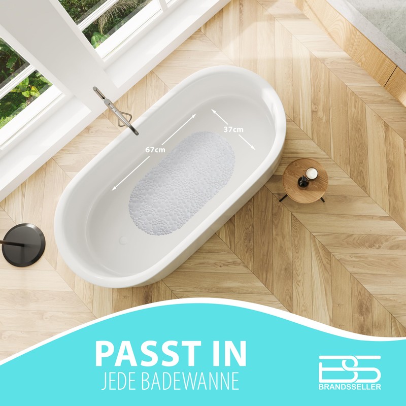 Brandsseller Bath Mat 67 x 37 cm Bath Mat Non-Slip