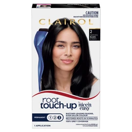 Clairol Root Touch Up, 2 Black, Permanent Colour, 100% Grey Coverage, Permanent Root Colour