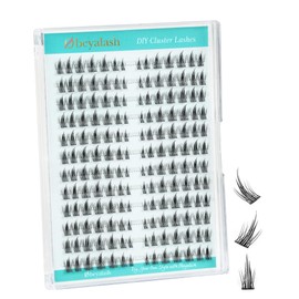 Obeyalash Natural Eyelash Extensions, Eyelash Clusters, 144 Pieces, 8-13-11 mm, Individual Artificial Eyelashes, Individual Eyelash Clusters, Home for Beginners, Women and Girls