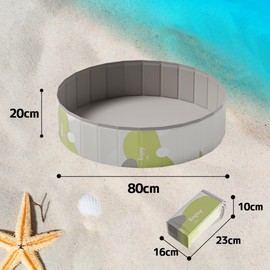 Hyindoor Pool, No Air Pumping, Foldable, Children's Pool, 47.2 x 11.8 inches (120 x 30 cm), Water Play Pool, Heat Protection, Convenient Storage, Vinyl Pool, For Home Use, Veranda