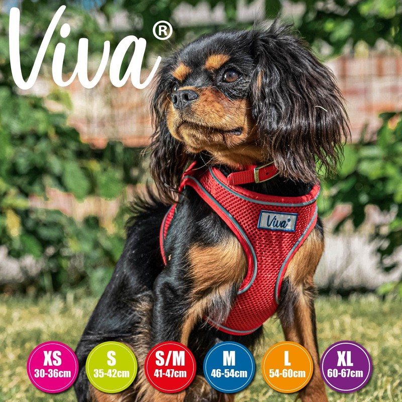 Ancol Viva Step-in Comfort Harness Red, X-Small- To Fit 30-36