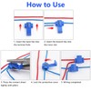 150 pcs Quick Splice Wire Connectors, Solderless Snap Electrical Connector,