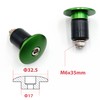 ONIPAX 2pcs Handle Bar End Plugs (Black/Red/Orange/Blue) (Green)