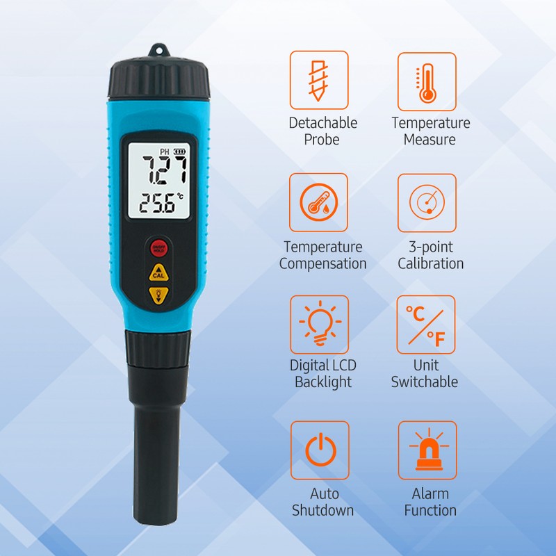 SMART SENSOR PH818M PH Meter for Food Processing 2 in