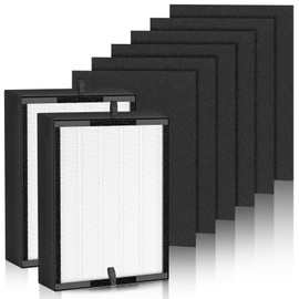 45i Replacement Filter, Compatible with Alen Breathesmart Flex Bh400 and 45i Air Purifier, 1400 Sq. Ft | Perfect for Home & Offices, Pack: 2 H13 True HEPA+ 6 Carbon Pre-Filters,Part#B4-Fresh/FL40