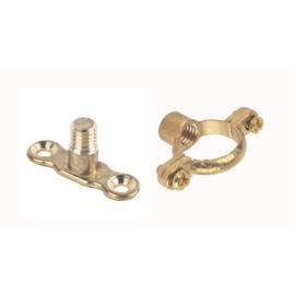 Visua Cast Brass Munsen Ring & Back Plate Pack of 2, for 22mm Pipes, M10 Thread