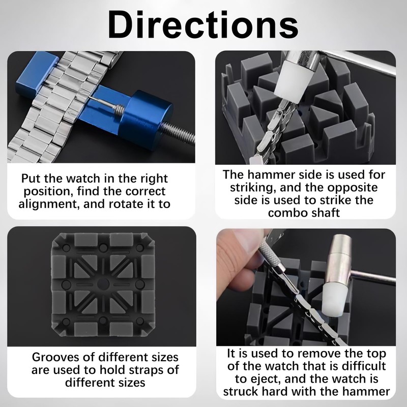 Watch Link Remover Tool Kit – Aluminum Alloy Spring Bar