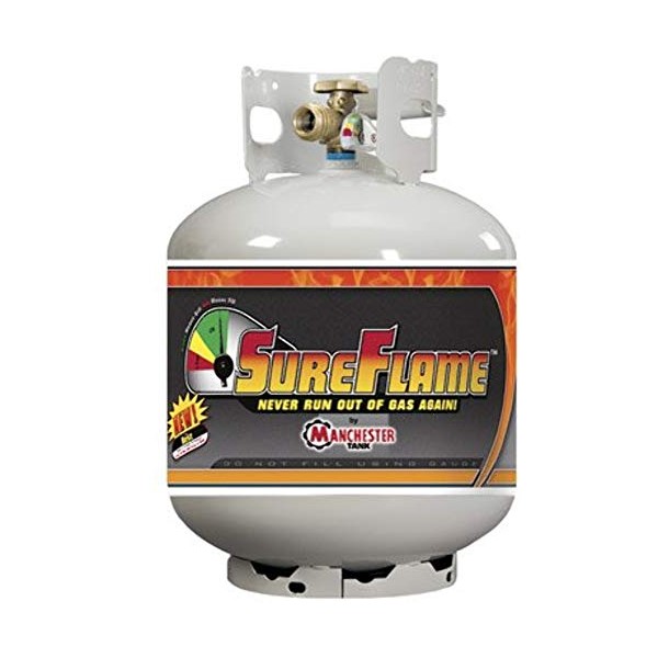 Manchester 10577 Sureflame OPD Cylinder with Gauge - 4.6 Gallon