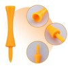 Pack of 100 Orange Golf Tees, 70 mm Plastic Golf