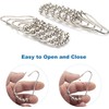 Amazer Shower Curtain Hooks, Decorative Shower Curtain Hooks Smooth, 12pcs