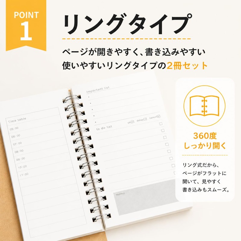 MaT store ToDo List Notebook, Time Management, Schedule, Tasks, Memo,