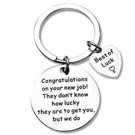 Best of Good Luck Gift Keychain for Men Going Away Farewell Gifts for Coworkers Leaving Goodbye Gifts for Women Congrats New Beginning Gifts for Friends Congratulations on Your New Job Key Chains