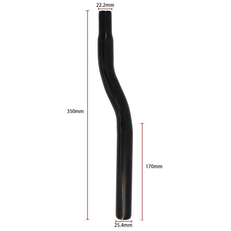 SENQI Bike Seat Post W/O Support, Steel Drainpipe Style BMX