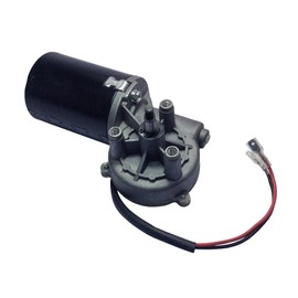 BEMONOC High Torque 24V DC Electric Reversible Gear Motor 50 RPM Right Angle Thread Shaft for Volume Gate Garage Door