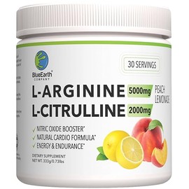 L-Arginina 5000 mg  L-Citrulina 2000 mg Complejo Suplemento en Polvo - Potenciador de xido ntrico - Soporte de presin arterial - Sabor a limonada de  