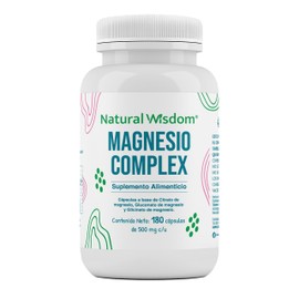 NW Magnesio Complex 180 Capsulas Citrato de Magnesio Gluconato y Glicinato de Magnesio  Ingredientes Naturales  Gluten Free Soya Free Lacteos Free... 