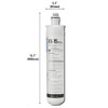2Pack,Microfilter FLUUX FX-15,Hybrid cartridge,NSF Certified,Under Sink Water Filter System, Compatible